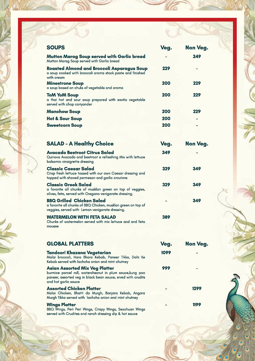 RASAVAT Food Menu 2
