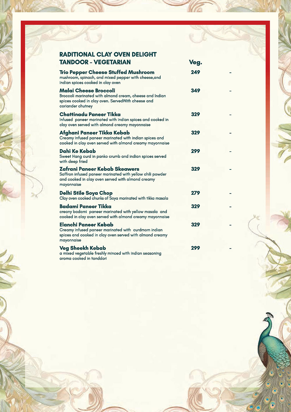 RASAVAT Food Menu 3